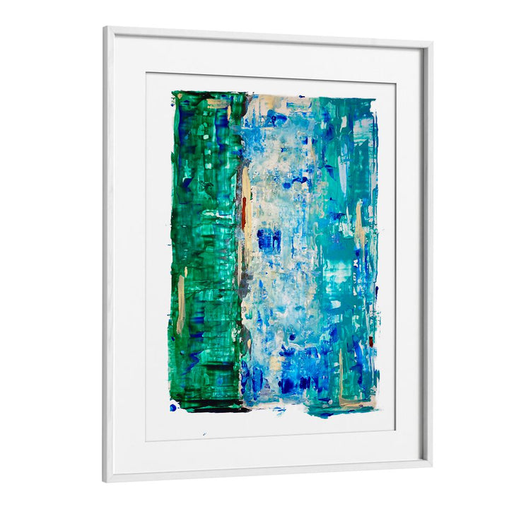 el mar viiabstract paintings in White Frame With Mount