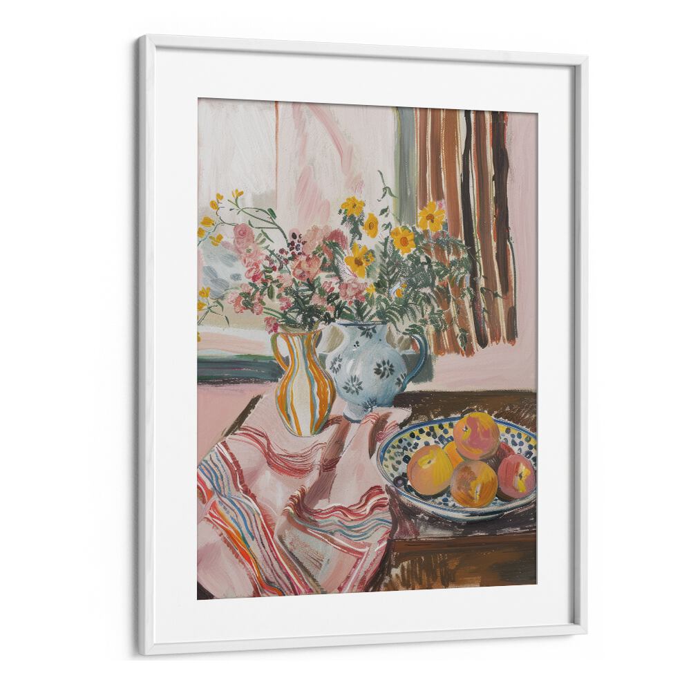 elegant edibles electric wall art prints in White Frame With Mount