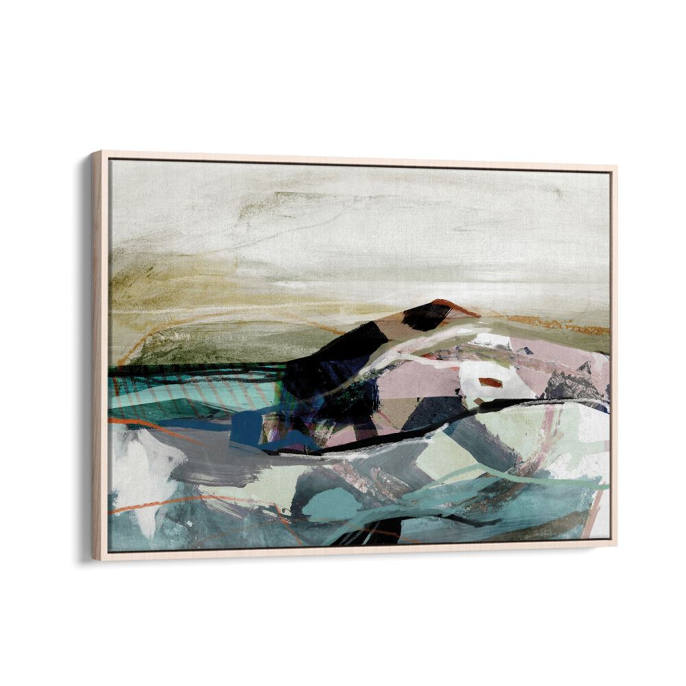 elevation by dan hobday abstract art abstract paintings in Oak Wood Floater Frame