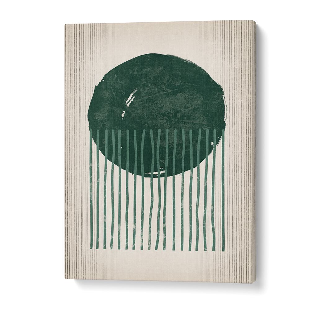 emerald round jellyfish geometric paintings in Gallery Wrap