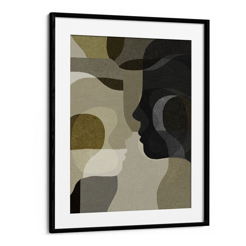 emerging by dan hobday abstract art abstract paintings in Black Frame With Mount