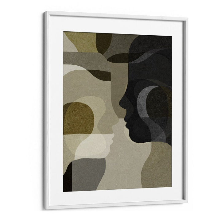 emerging by dan hobday abstract art abstract paintings in White Frame With Mount