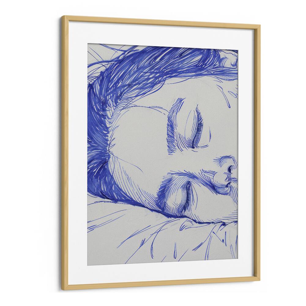 empress of dreams electric wall art prints in Oak Wood Frame With Mount