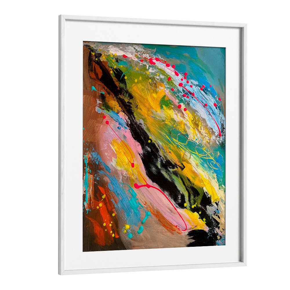 ephemeral equilibriumabstract paintings in White Frame With Mount