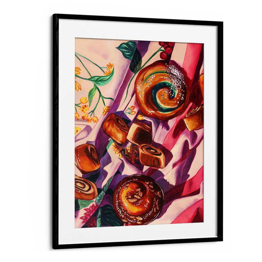 evening jazz kitchen posters in Black Frame With Mount