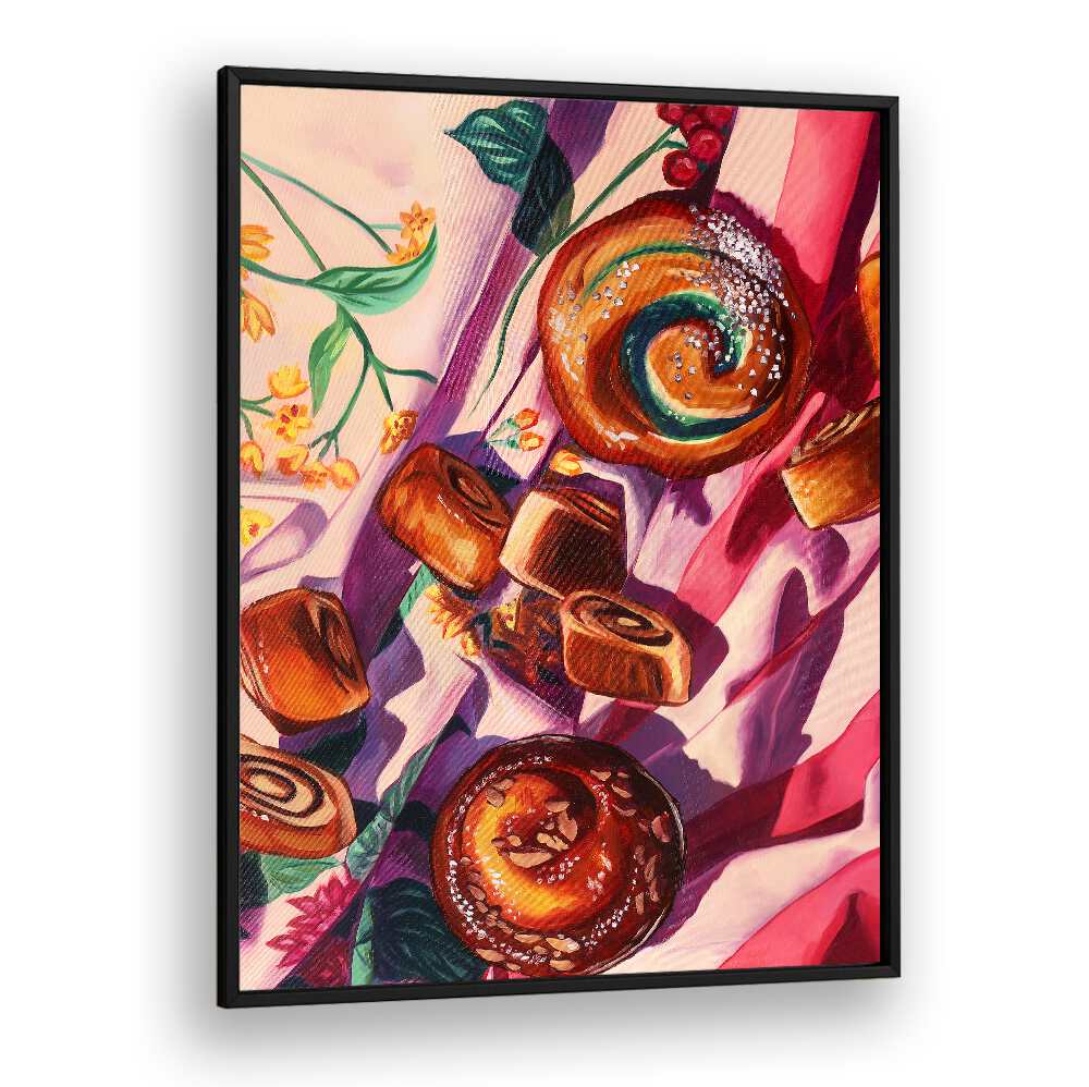 evening jazz kitchen posters in Black Plain Frame