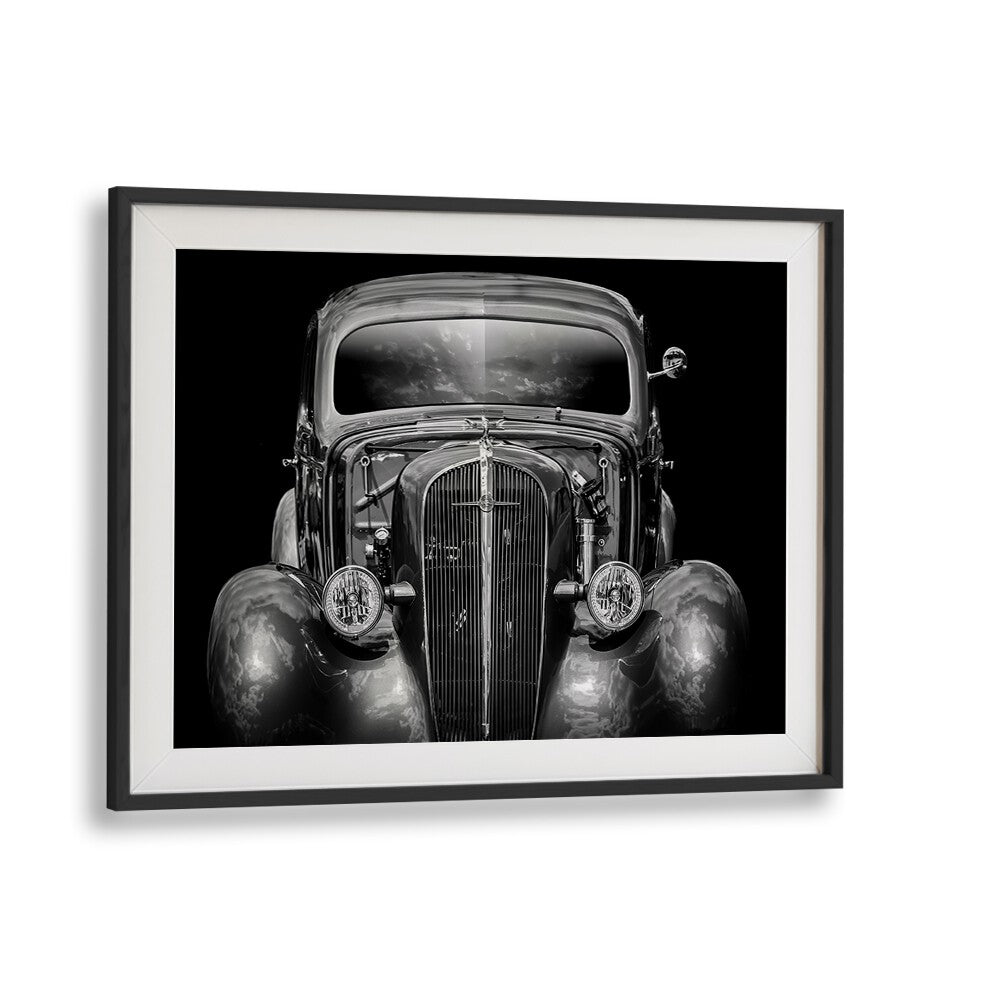 excalibur car poster in Black Frame With Mount