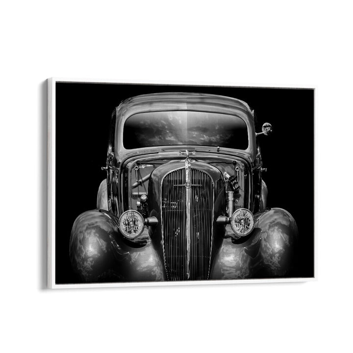 excalibur car poster in White Floater Frame