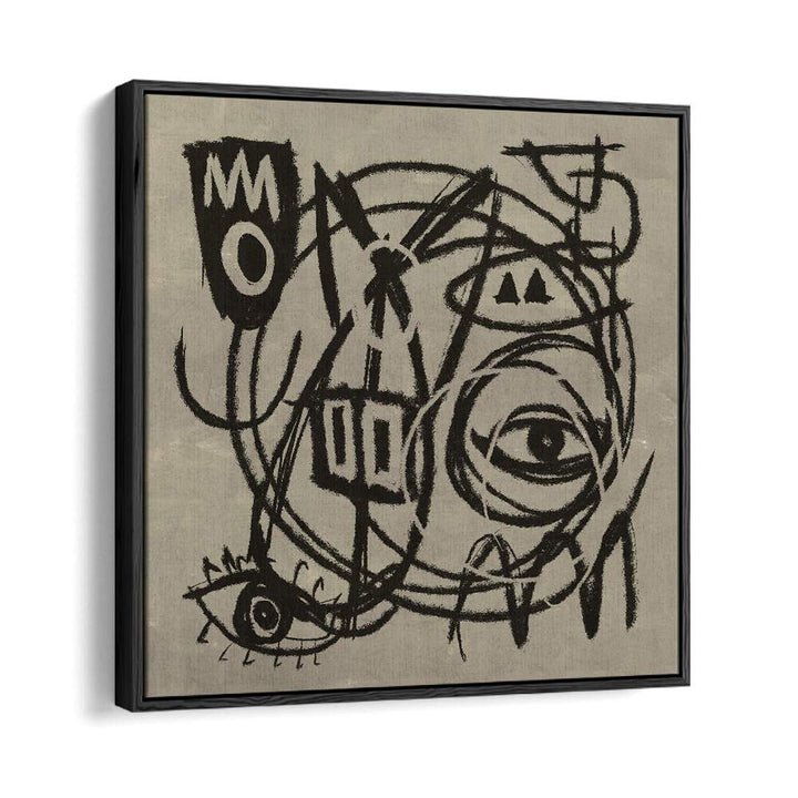 expressed by dan hobday abstract art abstract paintings in Black Floater Frame