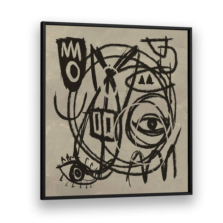 expressed by dan hobday abstract art abstract paintings in Black Plain Frame