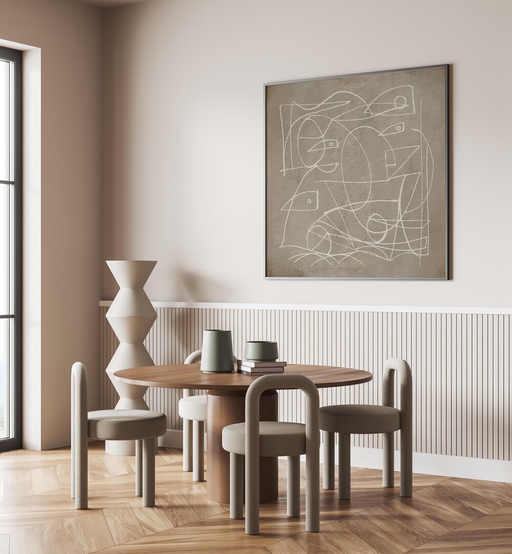 Transform your space with Dan Hobday's FACES, ABSTRACT PAINTINGS, showcasing modern art's captivating essence.