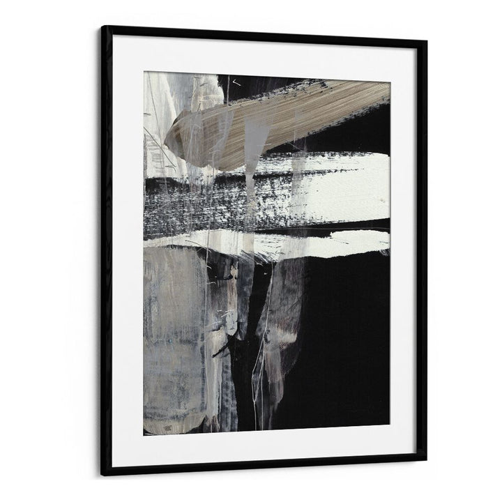 falling by dan hobday abstract art abstract paintings in Black Frame With Mount