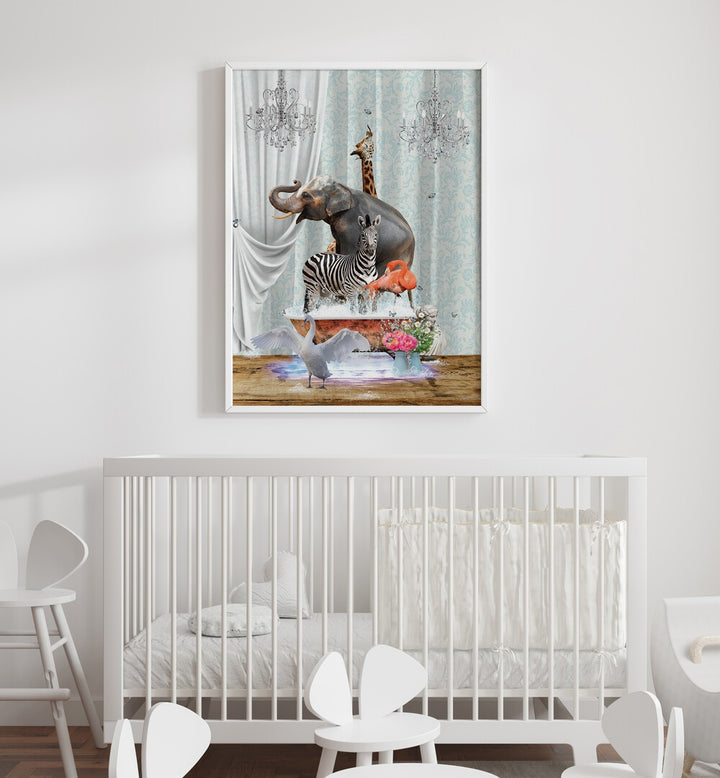 family time a bubbles by sue skellern wall art prints Artwork I placed on a wall