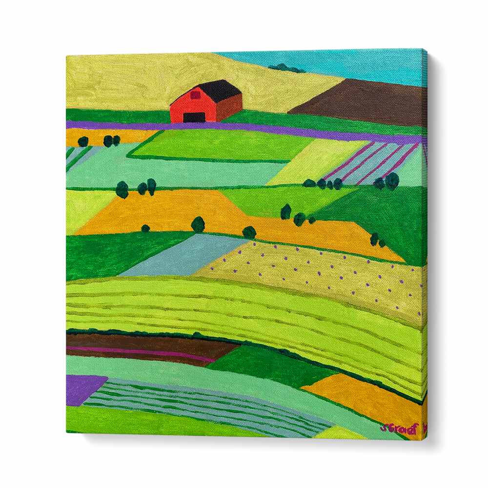 farmland one landscape art prints in Gallery Wrap