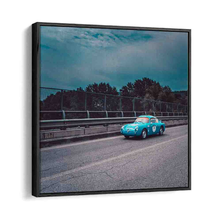 fast car car poster in Black Floater Frame