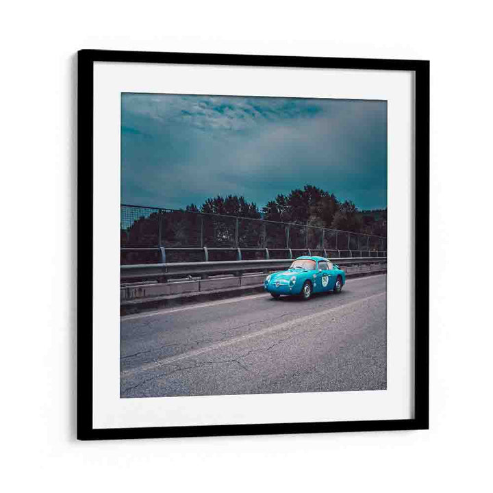 fast car car poster in Black Frame With Mount