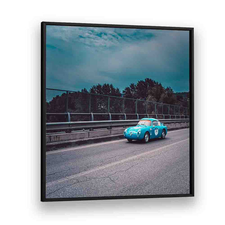 fast car car poster in Black Plain Frame