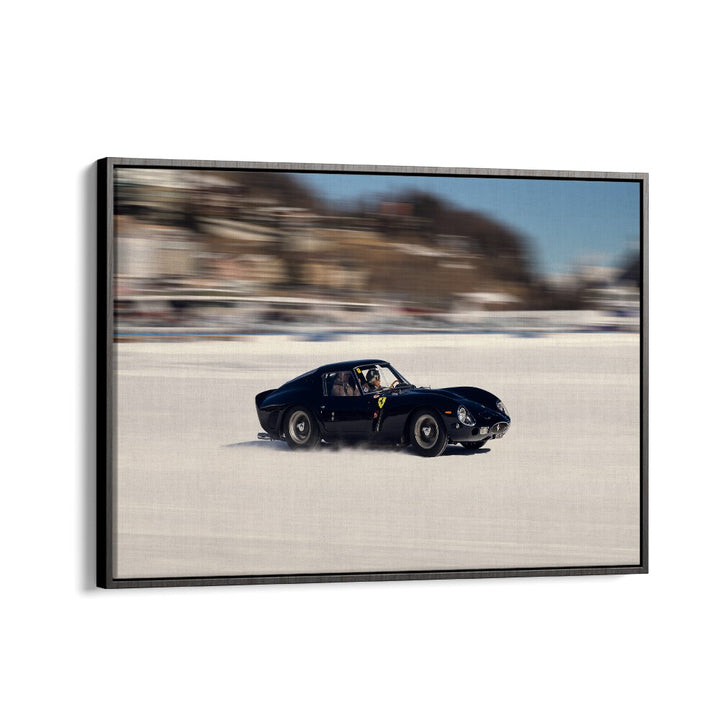 ferrari 250 gto car poster in Black Floater Frame