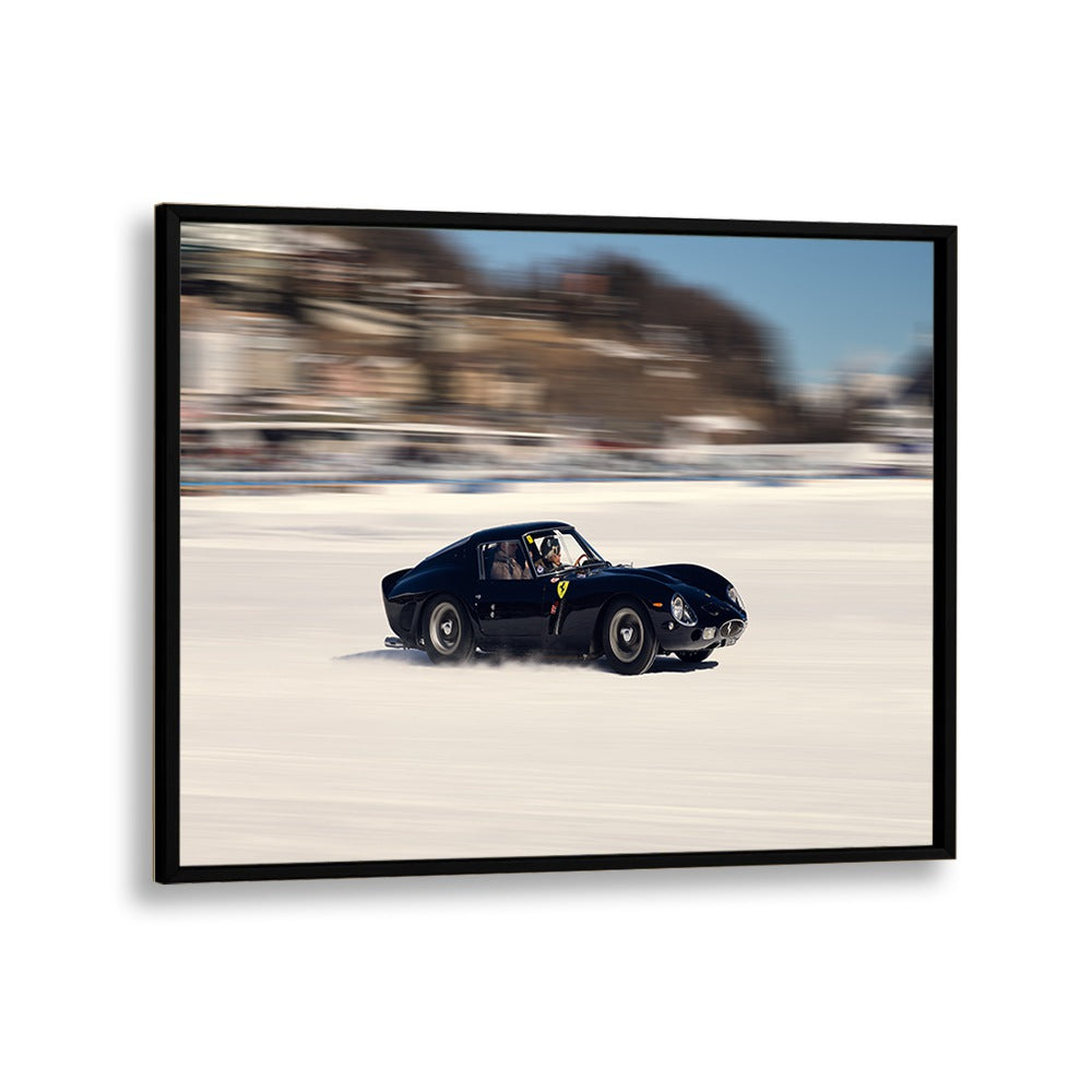 ferrari 250 gto car poster in Black Plain Frame