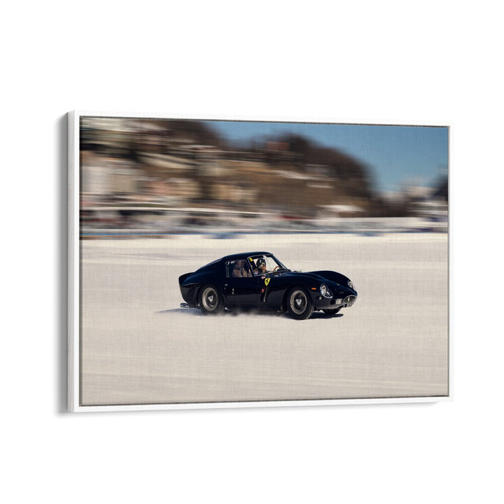 ferrari 250 gto car poster in White Floater Frame