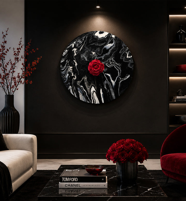 SCARLET BLOOM  , HANDMADE ARTWORKS