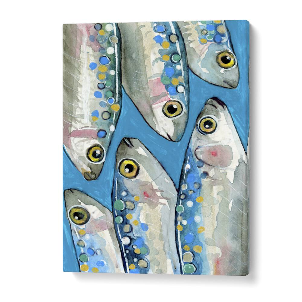 fishes by petra lidze kitchen posters in Gallery Wraping - FISHES by Asianmonk