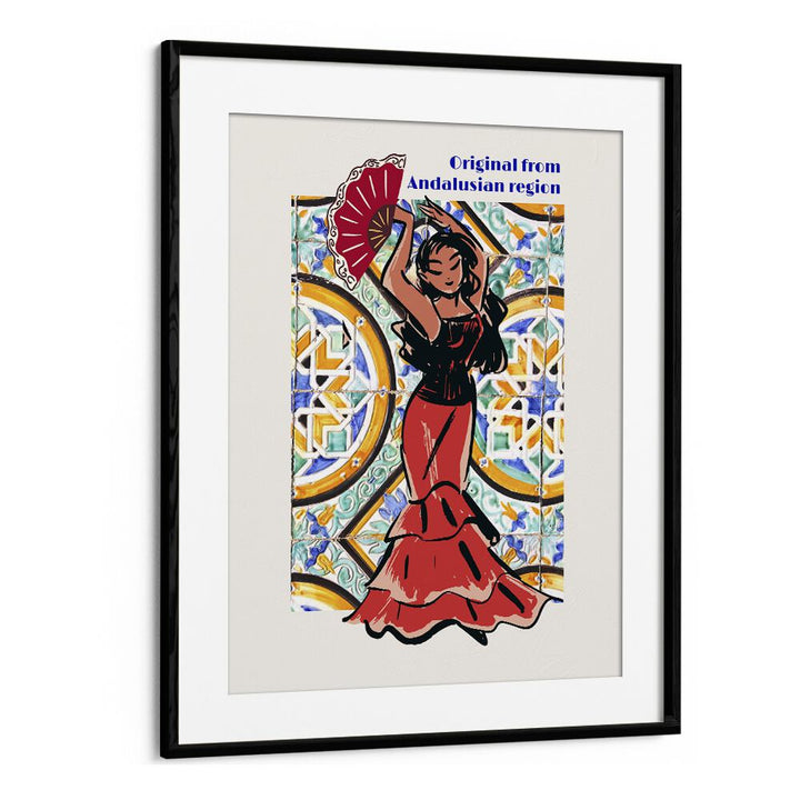 flamenco i kitchen posters kitchen art prints in Black Frame With Mount