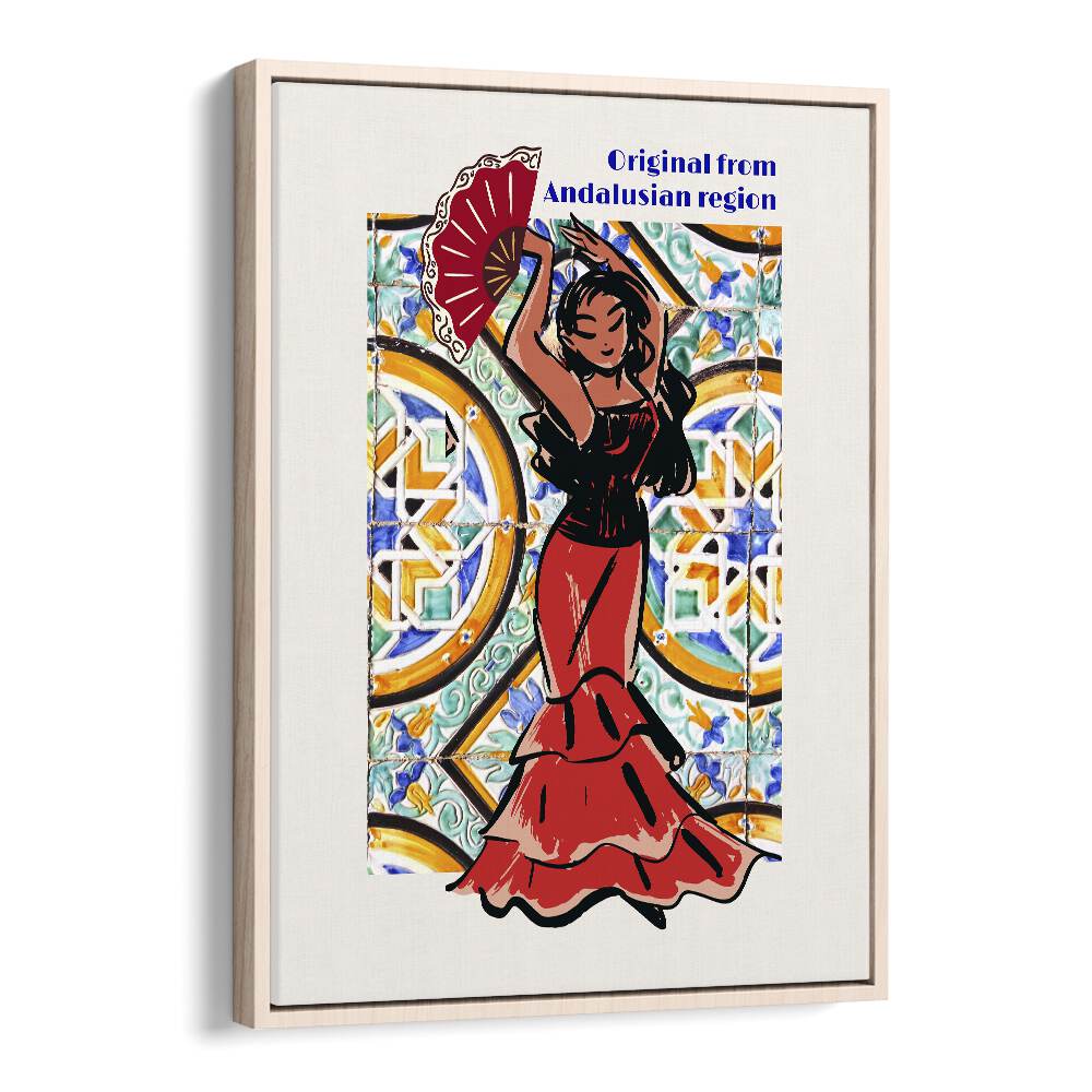 flamenco i kitchen posters kitchen art prints in Oak Wood Floater Frame