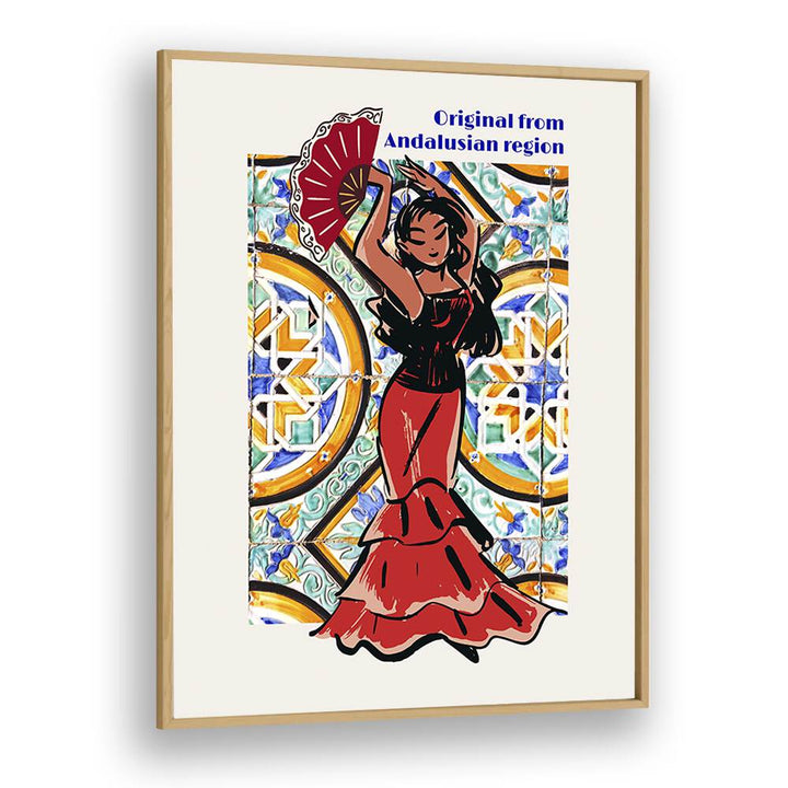 flamenco i kitchen posters kitchen art prints in Oak Wood Plain Frame