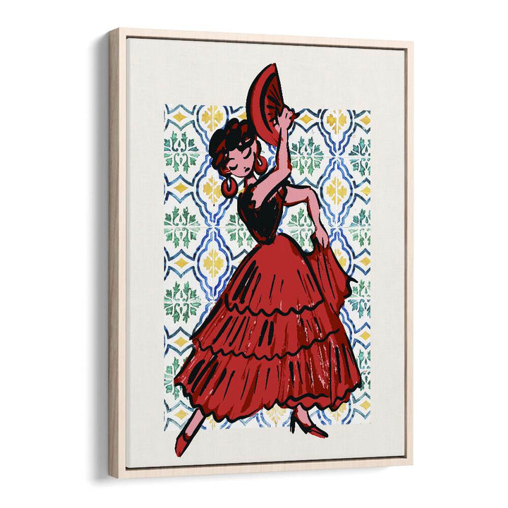 flamenco ii kitchen posters kitchen art prints in Oak Wood Floater Frame