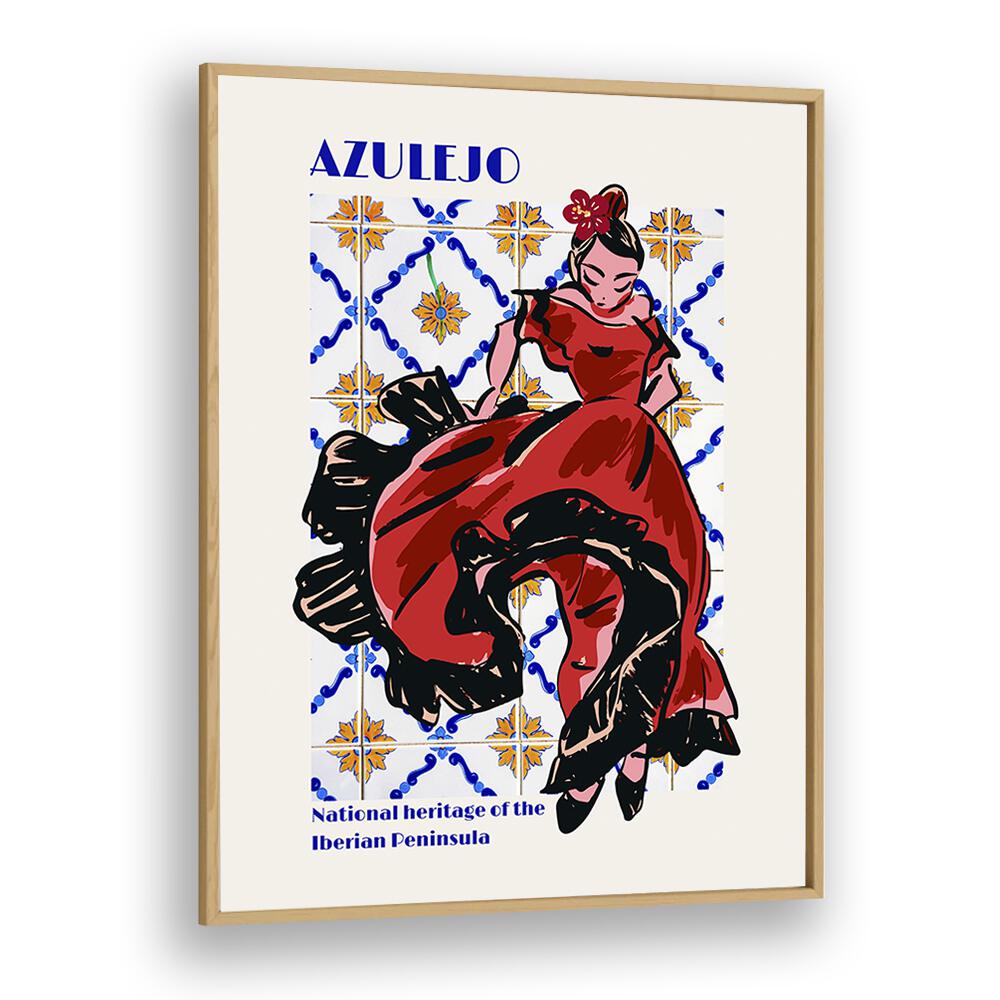 flamenco iii kitchen posters kitchen art prints in Oak Wood Plain Frame