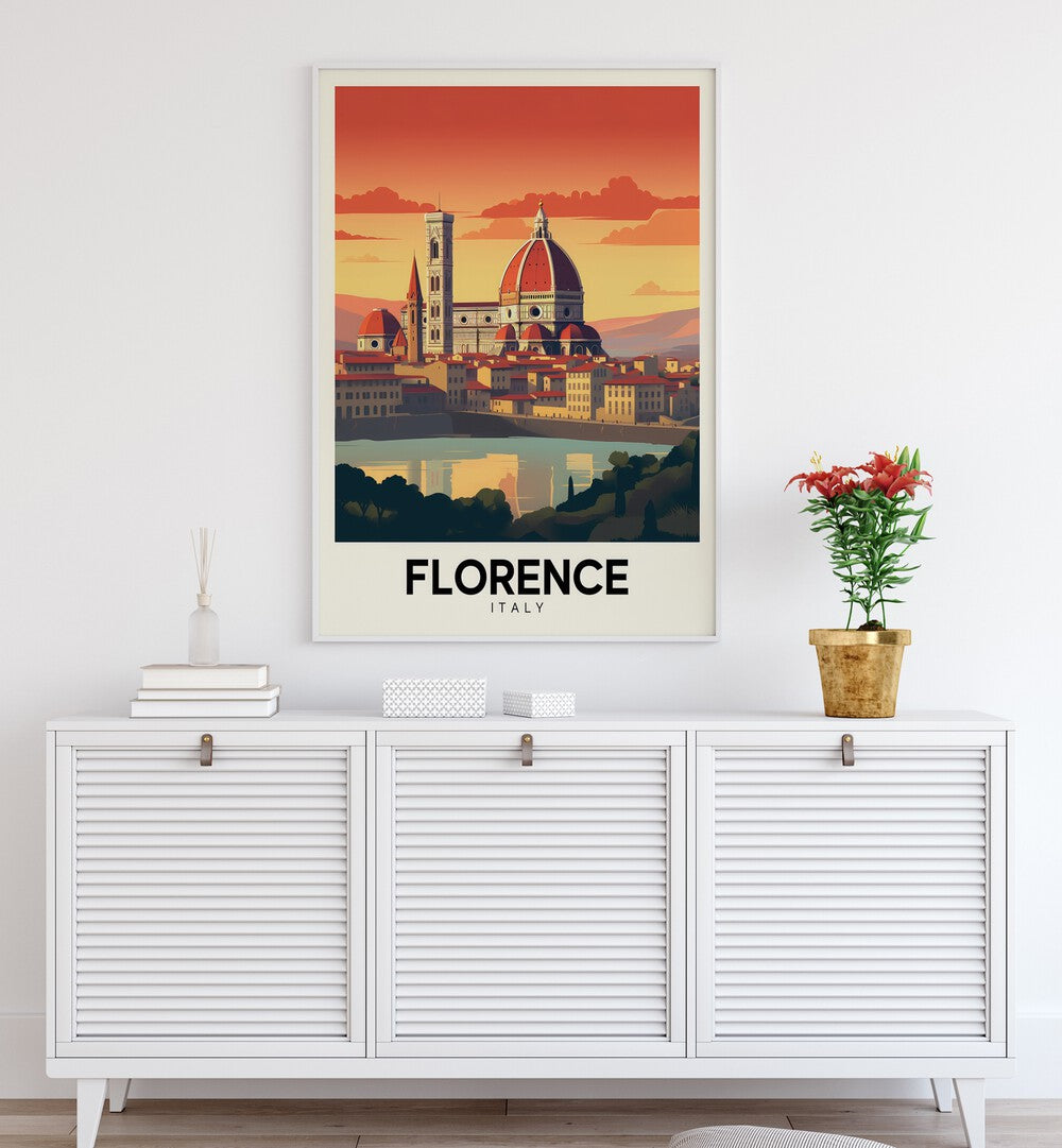 florence-italy II travel posters Artwork I placed on a Wall 