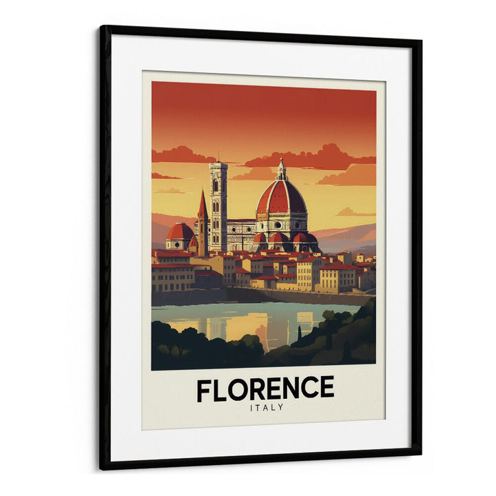 florence-italy II travel posters in Black Frame With Mount