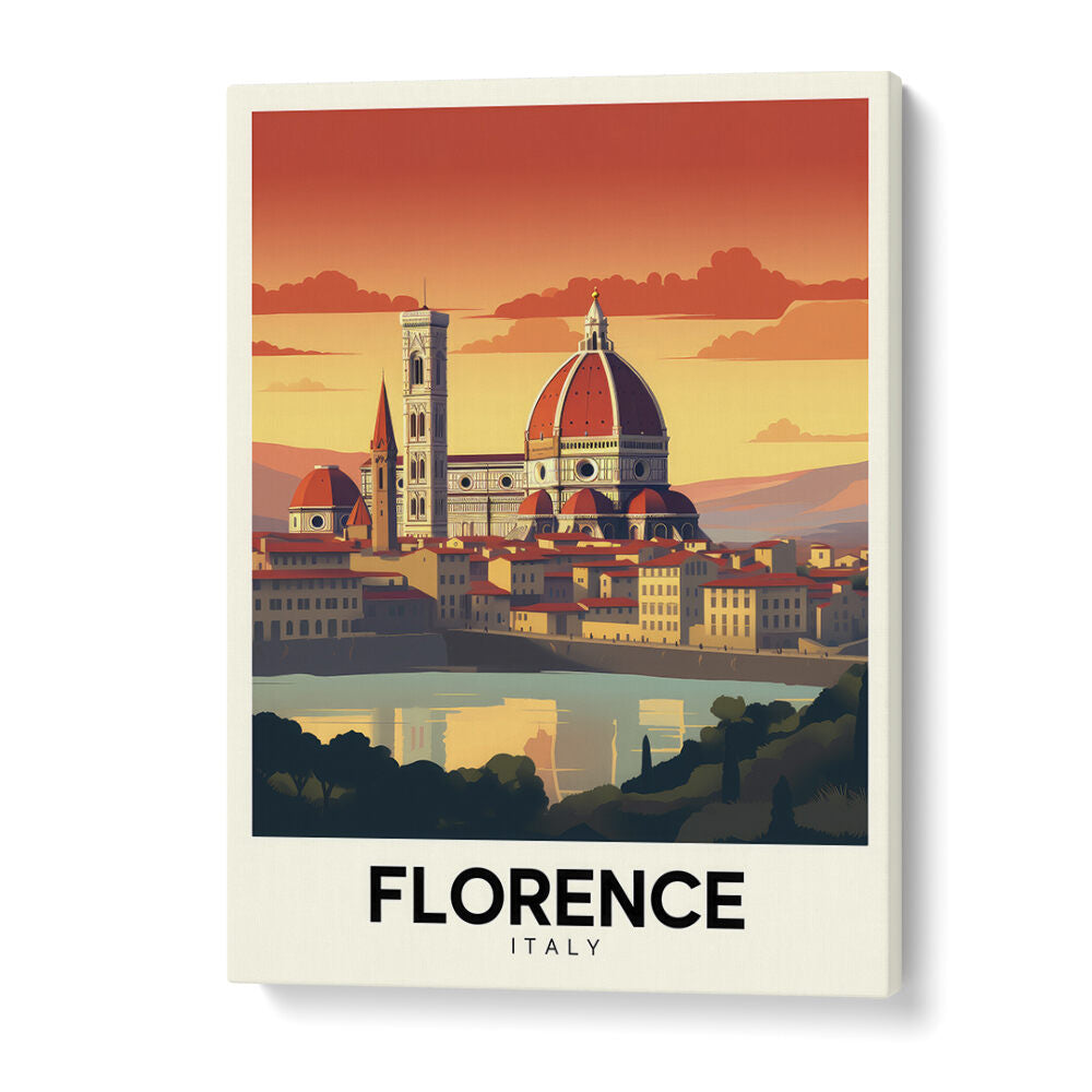 florence-italy II travel posters in Gallery Wrap