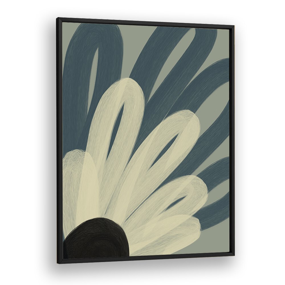 flos by yopie studio abstract art paintings in Black Plain Frame