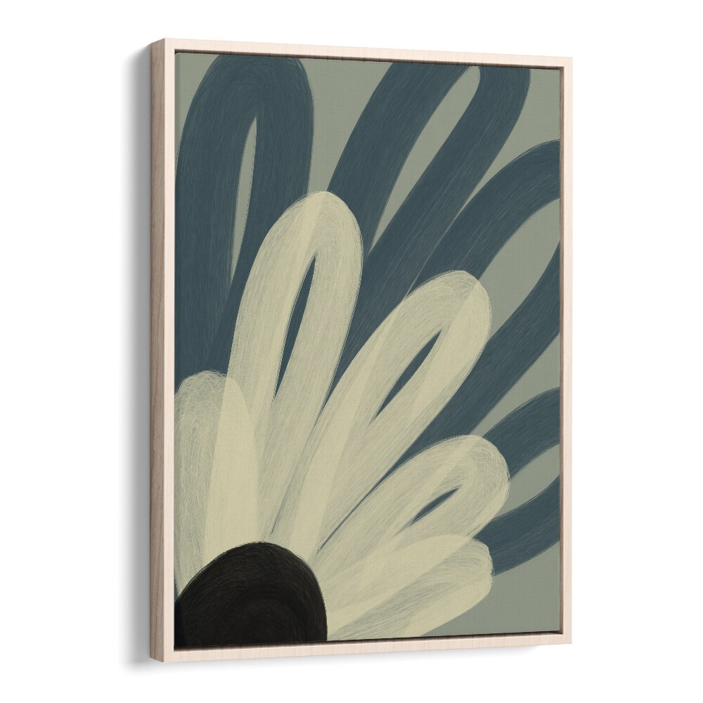 flos by yopie studio abstract art paintings in Oak Wood Floater Frame