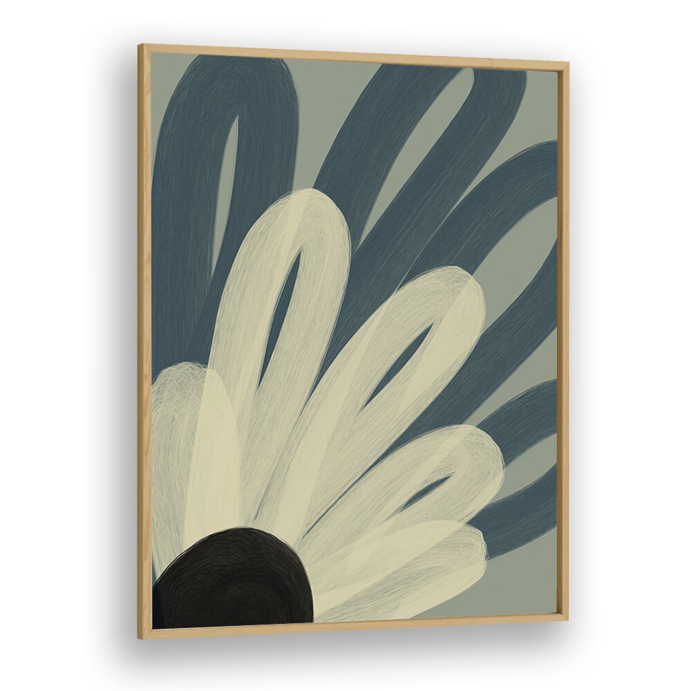 flos by yopie studio abstract art paintings in Oak Wood Plain Frame