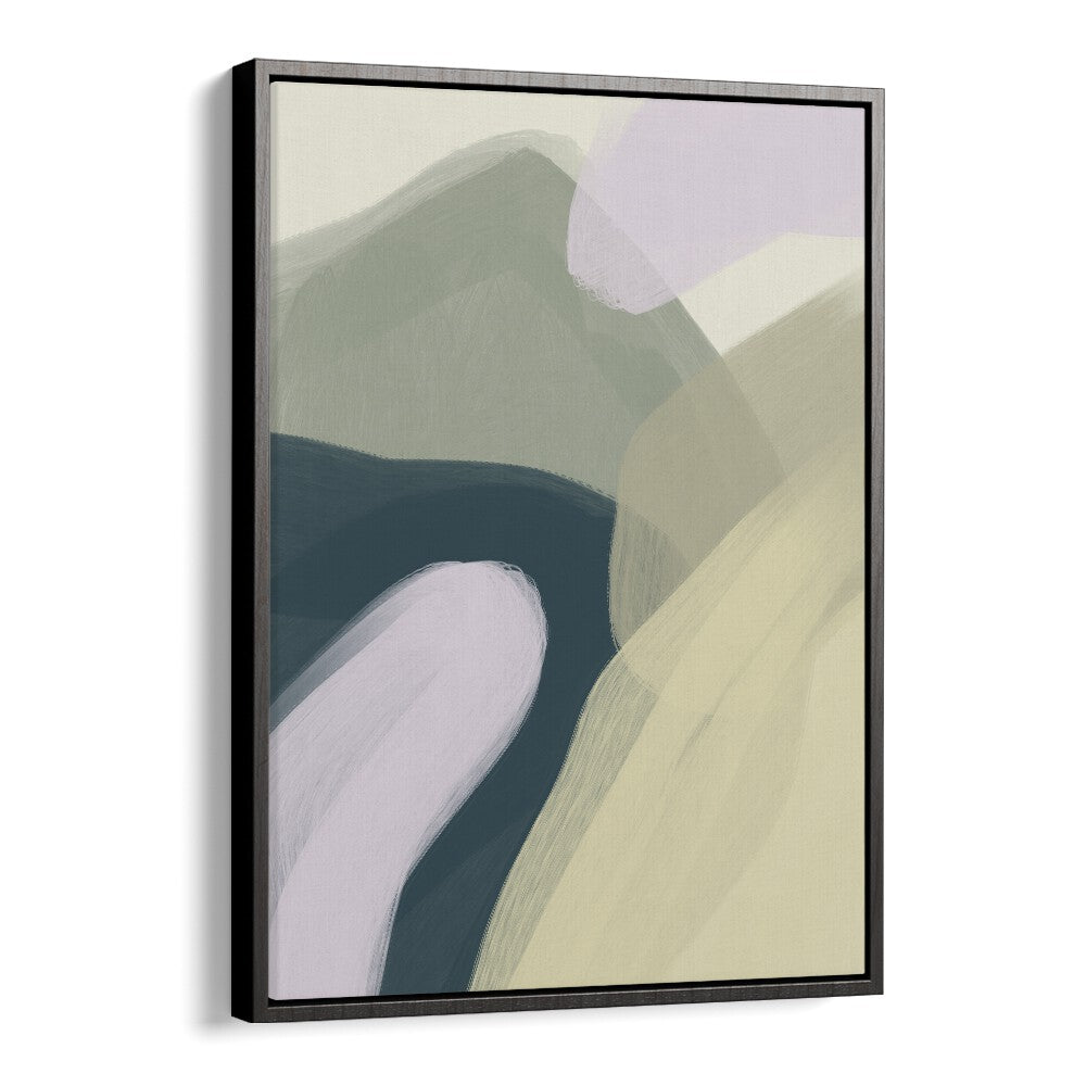 fluidity by yopie studio abstract art paintings in Black Floater Frame