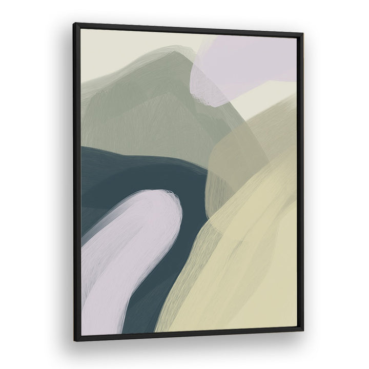 fluidity by yopie studio abstract art paintings in Black Plain Frame