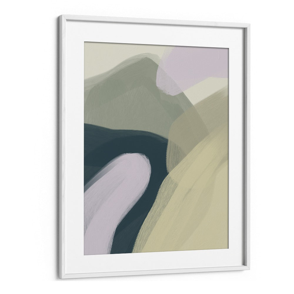 fluidity by yopie studio abstract art paintings in White Frame With Mount