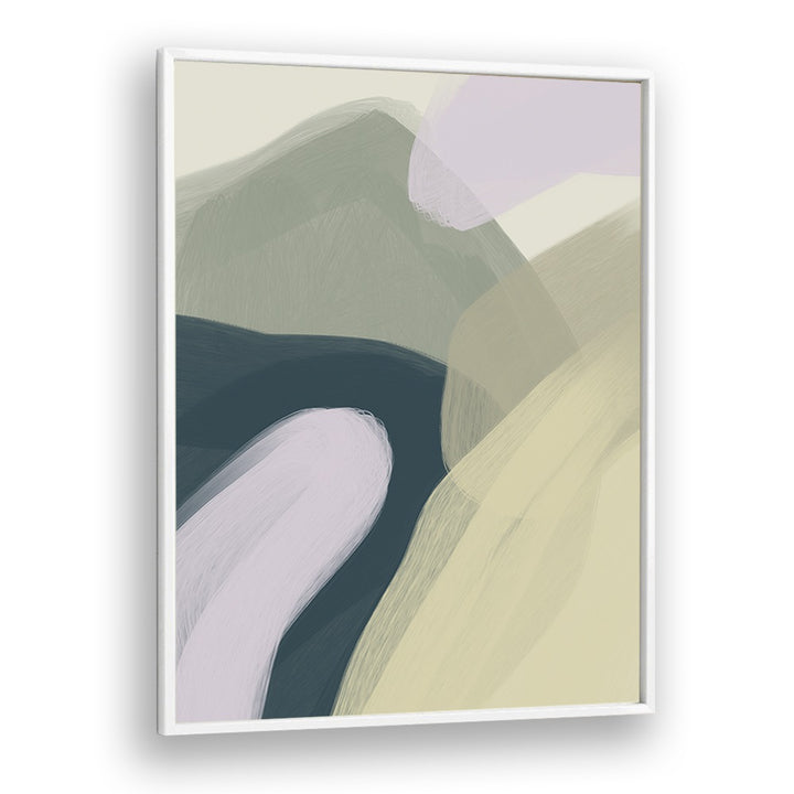 fluidity by yopie studio abstract art paintings in White Plain Frame