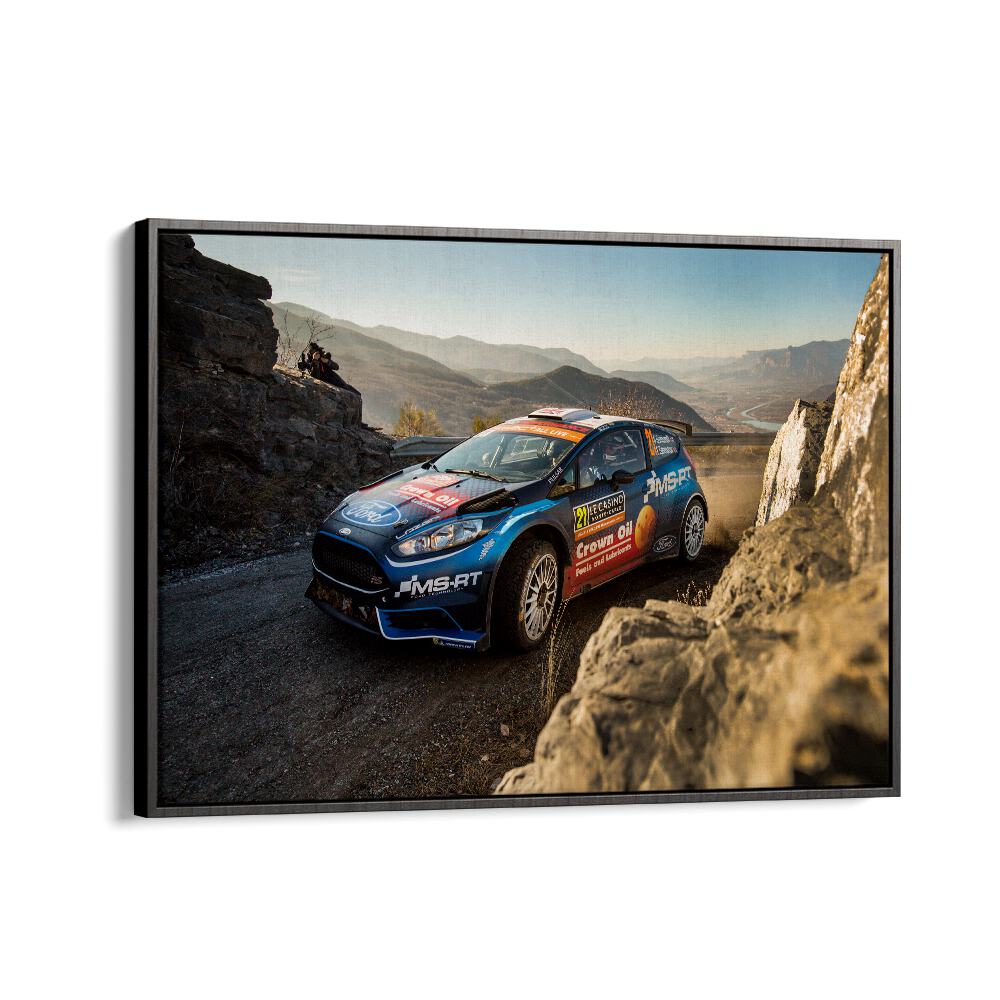 ford fiesta r5 car poster in Black Floater Frame