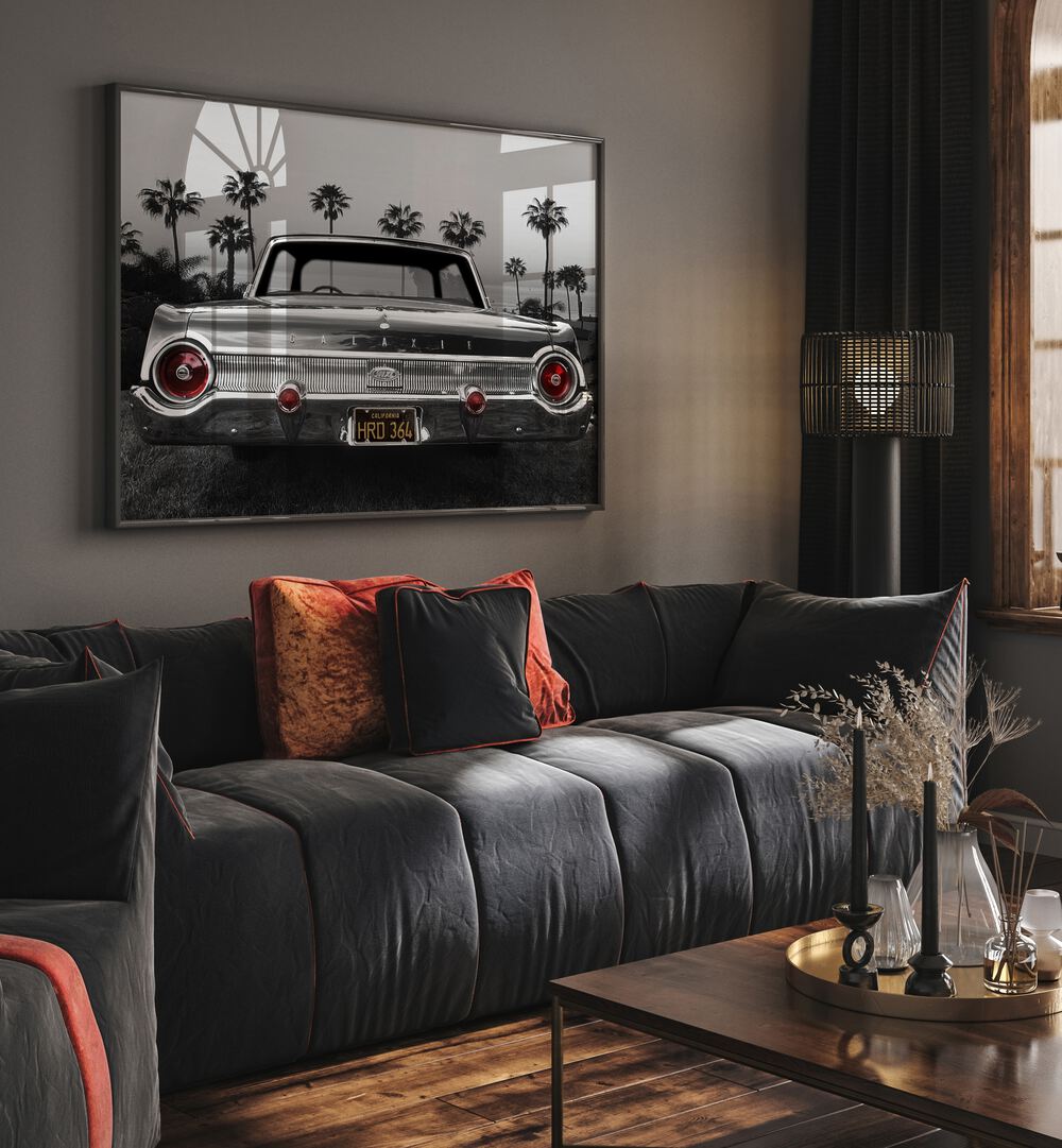 ford galaxie 500xl car poster Artwork III placed on a Wall 