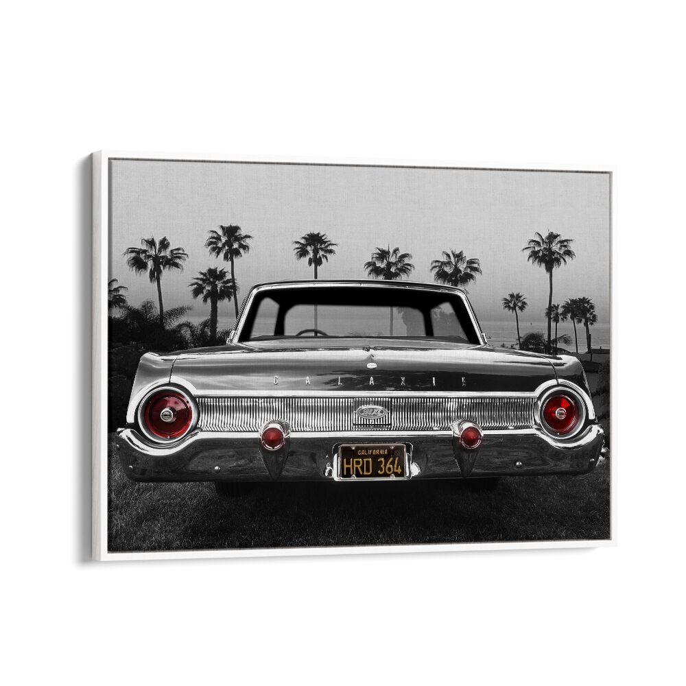 ford galaxie 500xl car poster in White Floater Frame