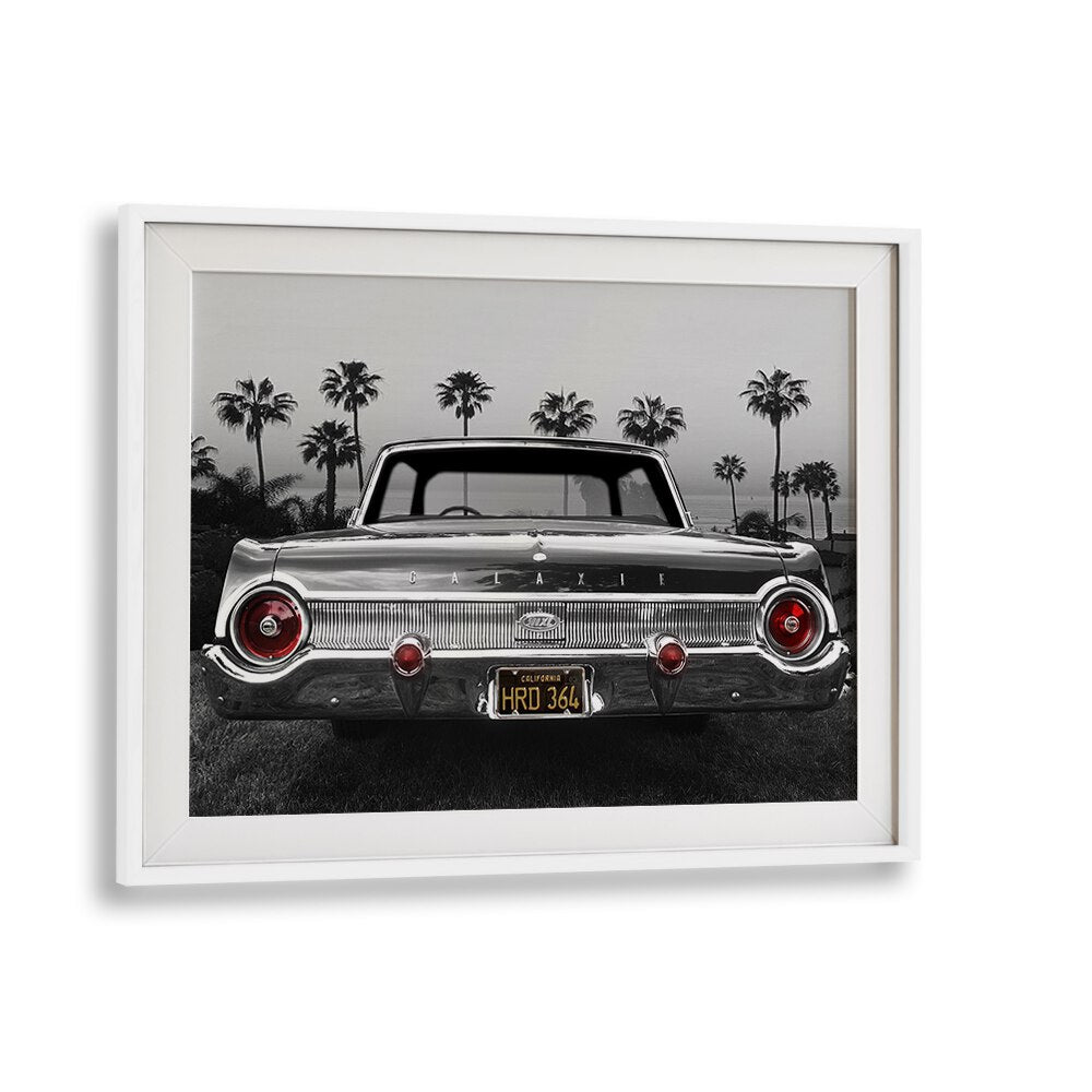 ford galaxie 500xl car poster in White Frame With Mount