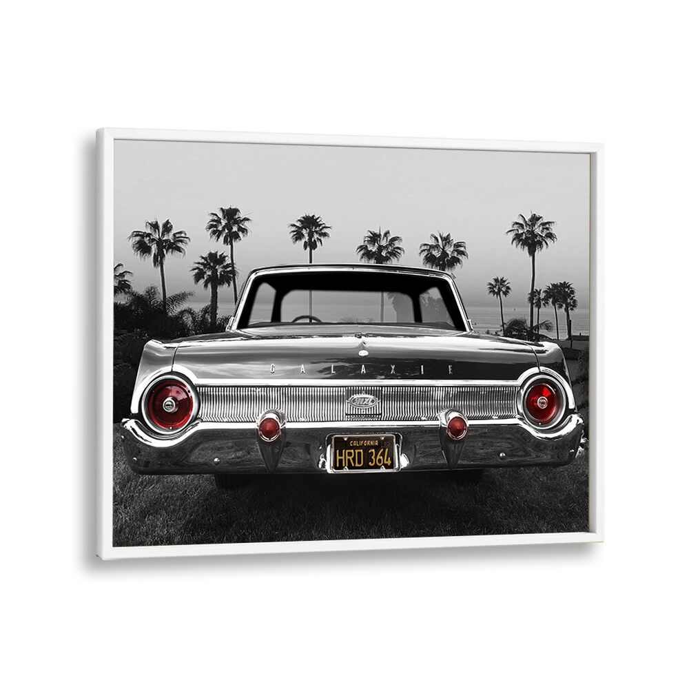 ford galaxie 500xl car poster in White Plain Frame