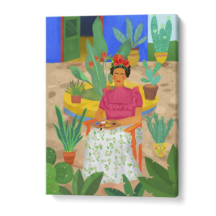 frida I by petra lidze portrait prints in Gallery Wrap