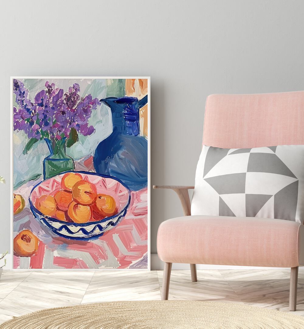 fruitful oasis electric wall art prints Artwork II placed on a Wall 