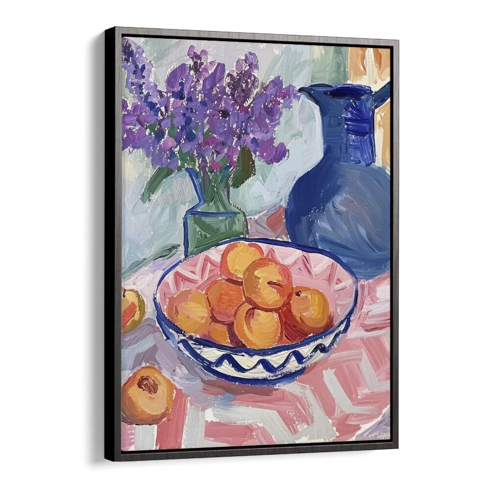 fruitful oasis electric wall art prints in Black Floater Frame