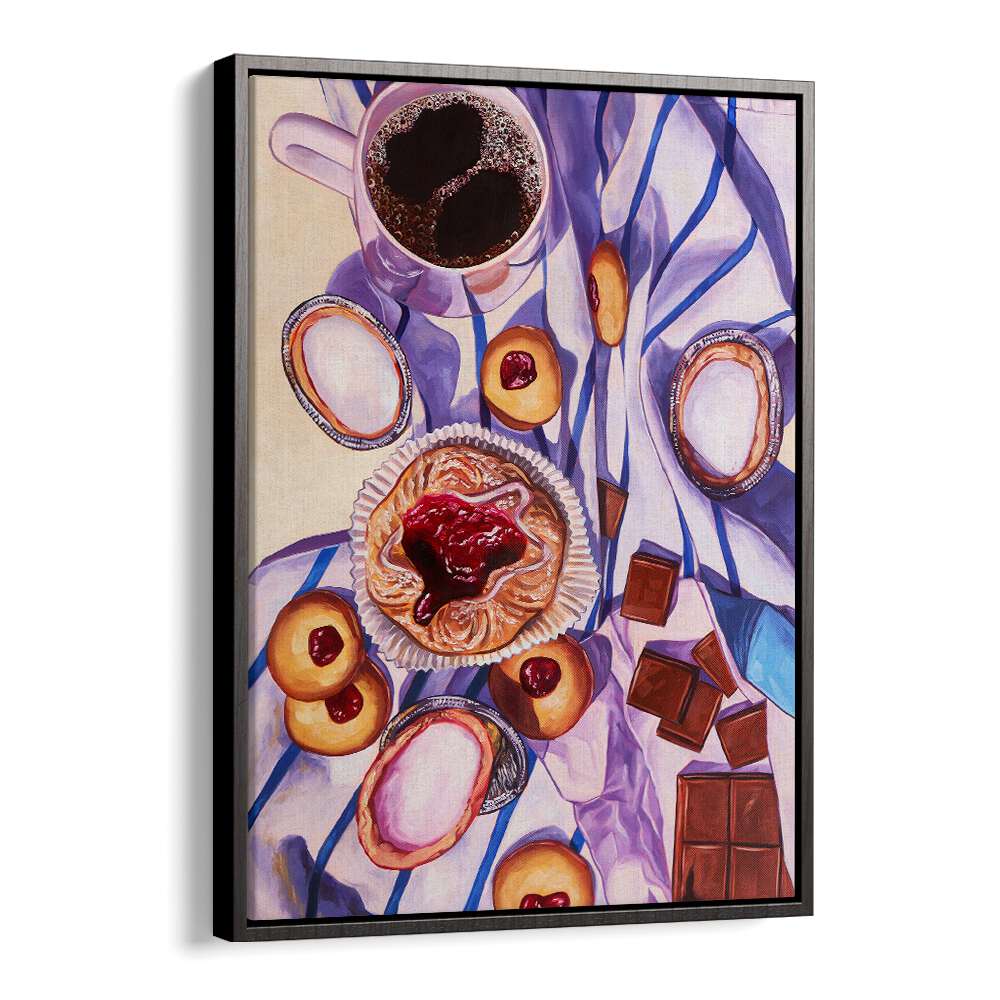 full circle kitchen posters in Black Floater Frame